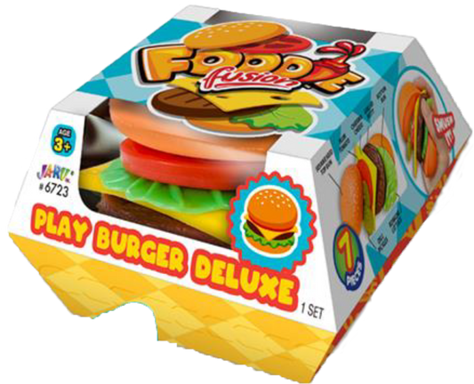 Foodie Fusion Deluxe Burger Play Set — 7 Pieces