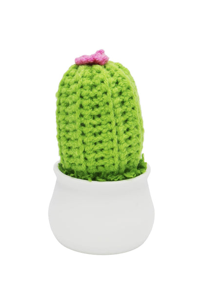 Mini Cactus Succulent Crochet Knitted Vase Pot Figurine