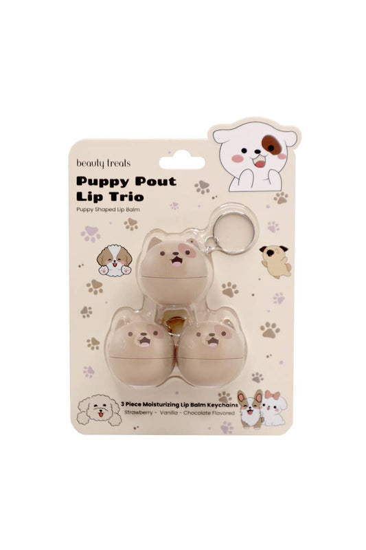 Beauty Treats Puppy Pout Sweet Lip Balm Trio - 3 set