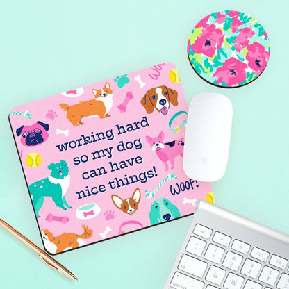 Working Hard for my Dog Desk Set