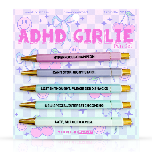 ADHD Girlie Pen Set