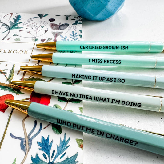Adulting In Progress Pen Set