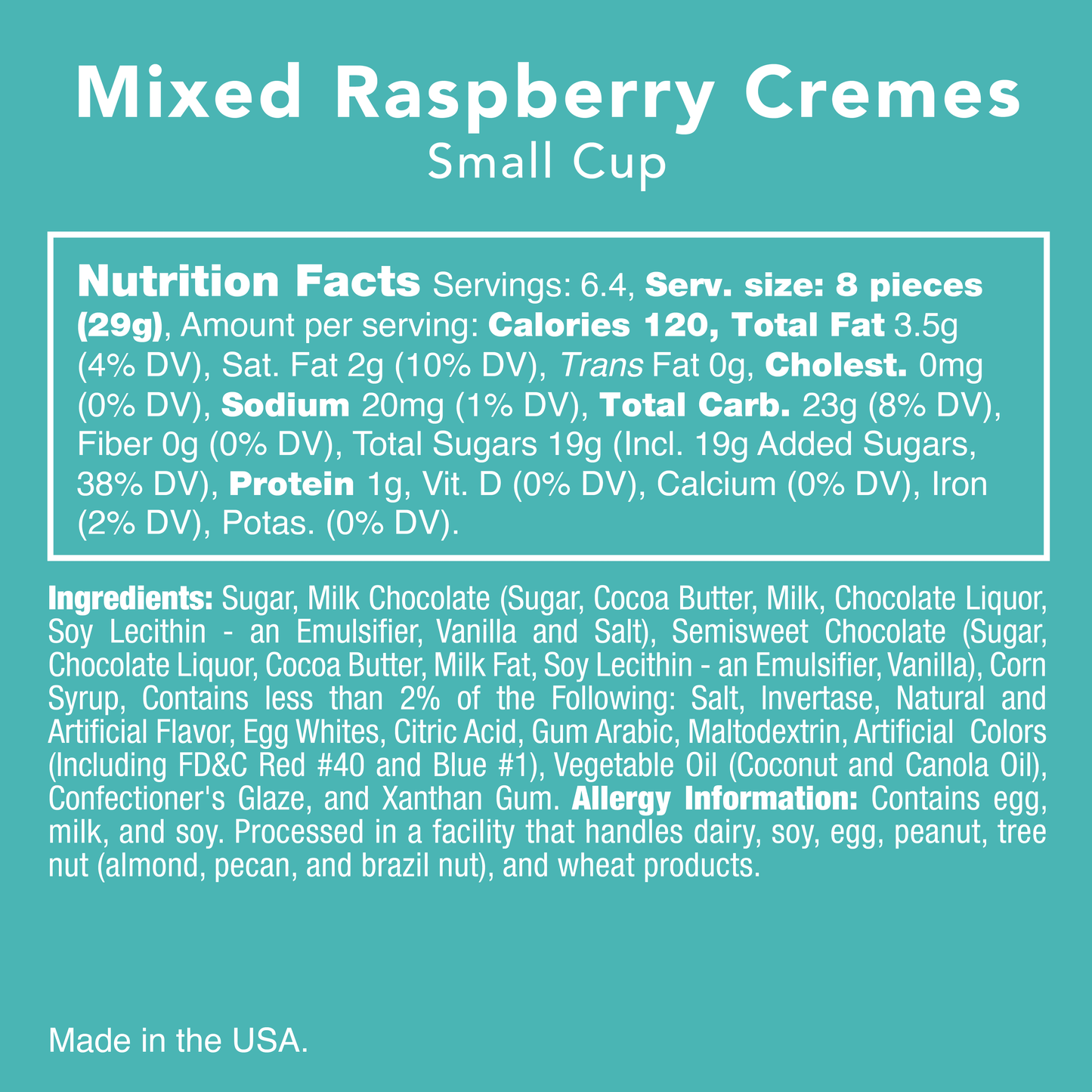Mixed Choc Raspberry Cremes