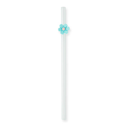 7pk Glass Straw Set - Asst Floral