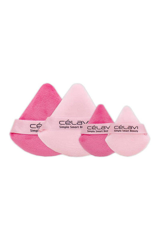 Sweet Cherry Velvet Powder Puff Set (4 Piece)