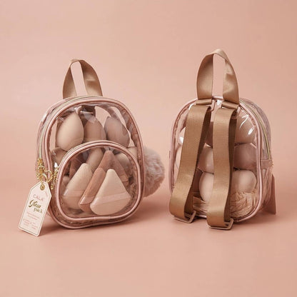 Nude Glam Sponge Set with Mini Backpack