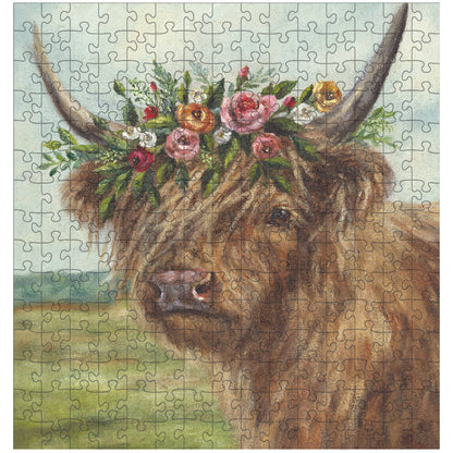 Floral Crown Highland 225 Piece Puzzle