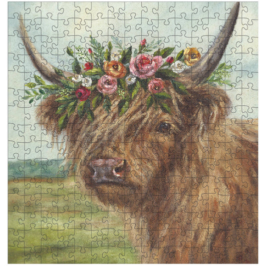 Floral Crown Highland 225 Piece Puzzle