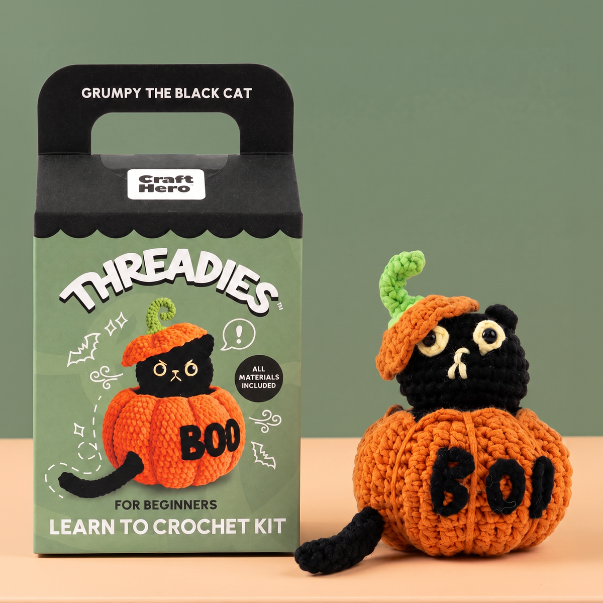 Halloween Crochet Kit for Beginners - Grumpy