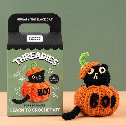 Halloween Crochet Kit for Beginners - Grumpy