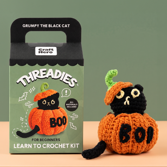 Halloween Crochet Kit for Beginners - Grumpy