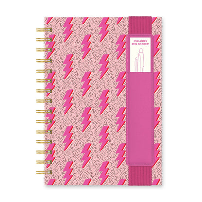 Charged Up Oliver Notebook with Pen Pocket