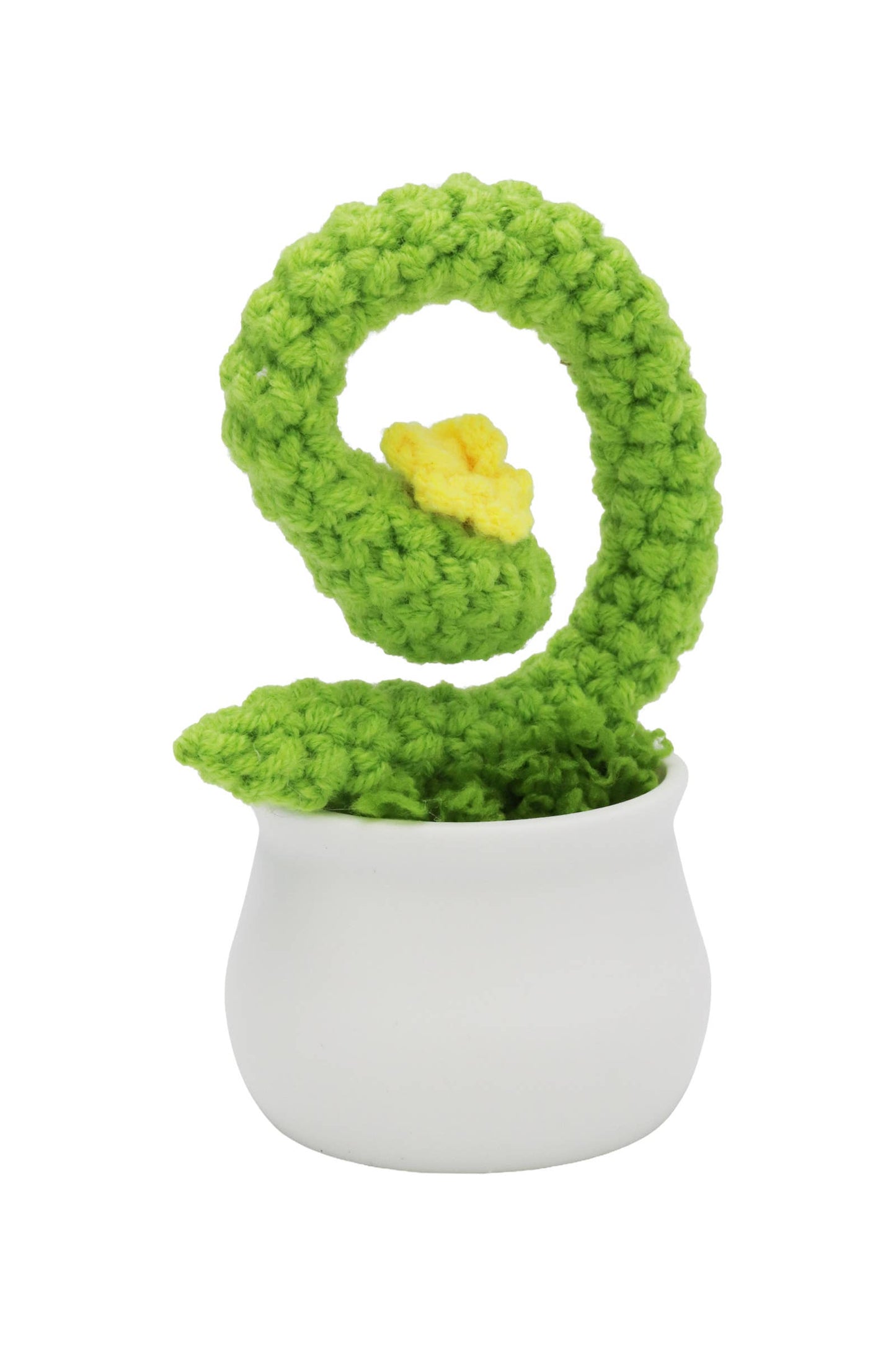 Mini Cactus Succulent Crochet Knitted Vase Pot Figurine