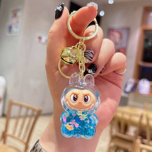 Glitter Labubu Keychain