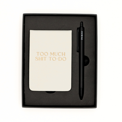 Pocket Journal & Pen Box Set Too Much Sh*t To Do
