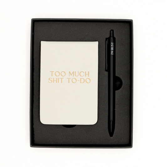 Pocket Journal & Pen Box Set Too Much Sh*t To Do