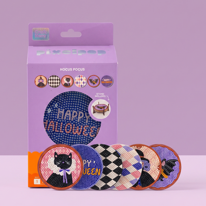 Halloween Diamond Art Coaster Kit - Hocus Pocus
