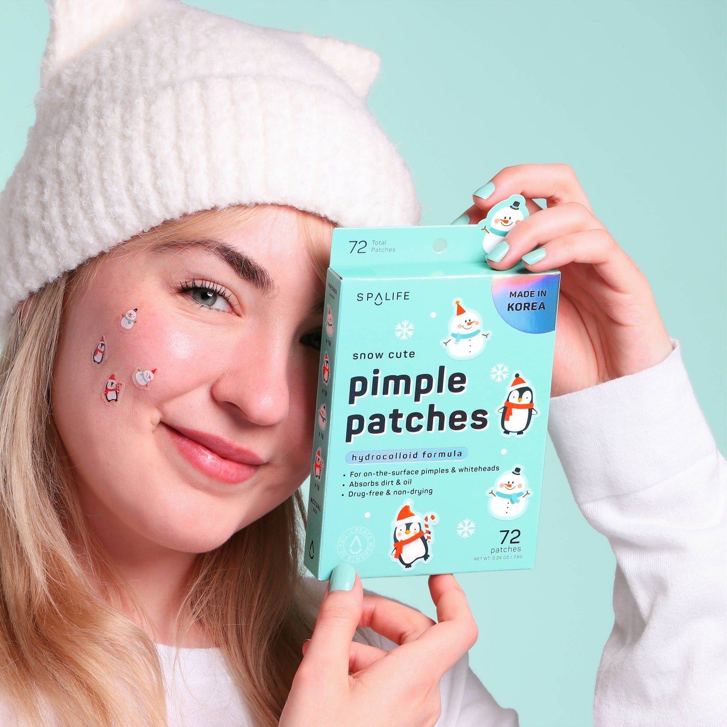Snow Cute Hydrocolloid Pimple Patches - 72