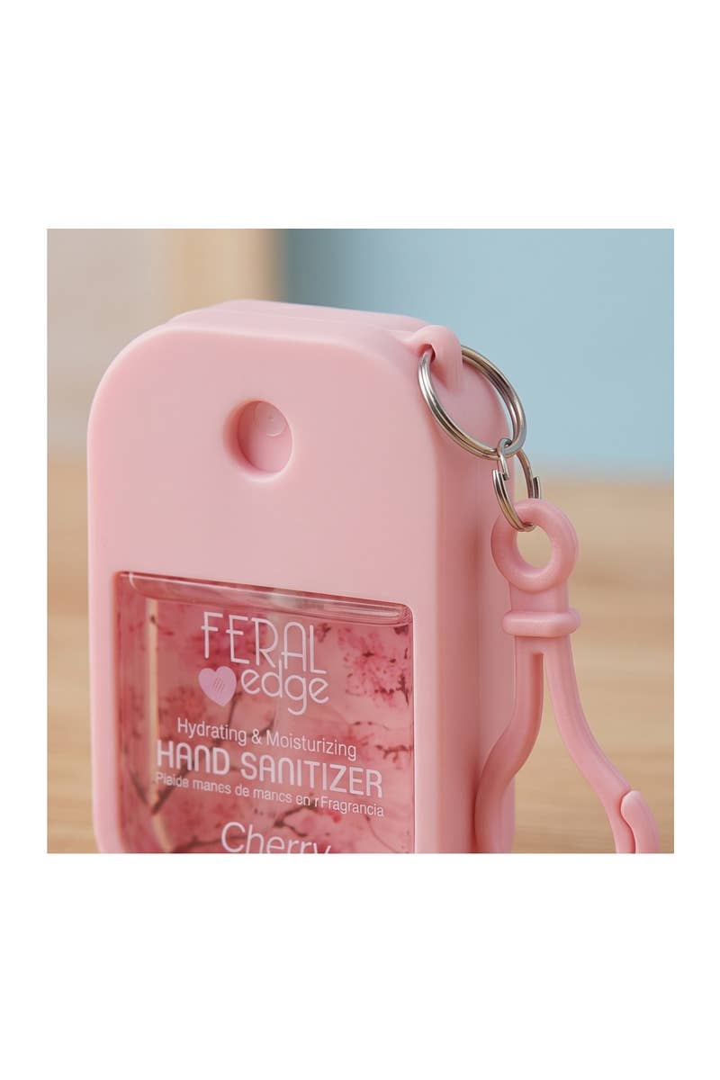 Scented Hand Sanitizer Spray with Silicone Keychain Case