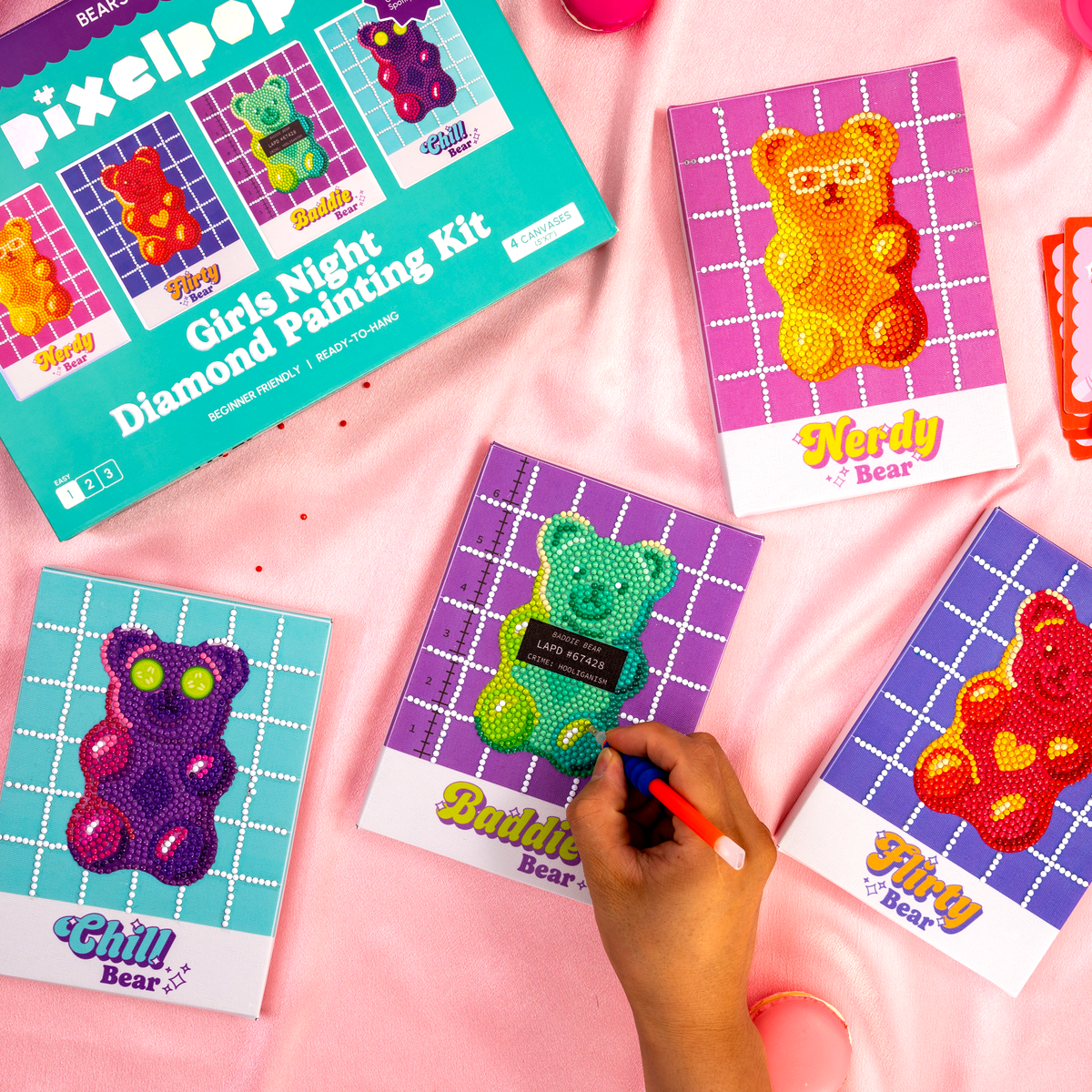 Diamond Art Girls' Night Kit - Bearsona