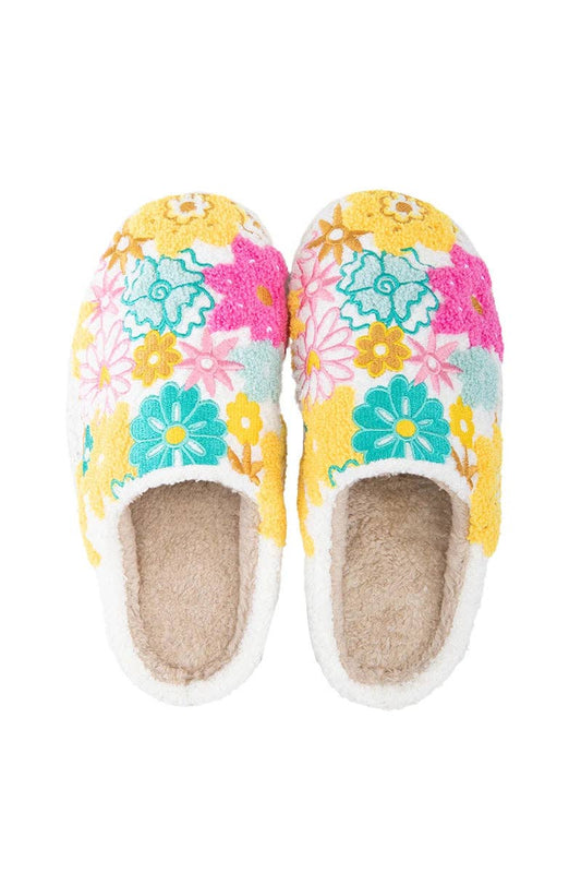 Spring Flowers Cozy Slippers