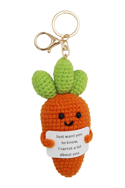 Emotional Support Food Crochet Key Chain