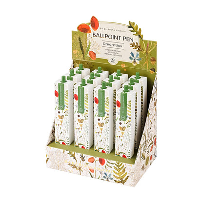 DreamBox Ballpoint Click Pen in a Gift Box - Greens & Flowers