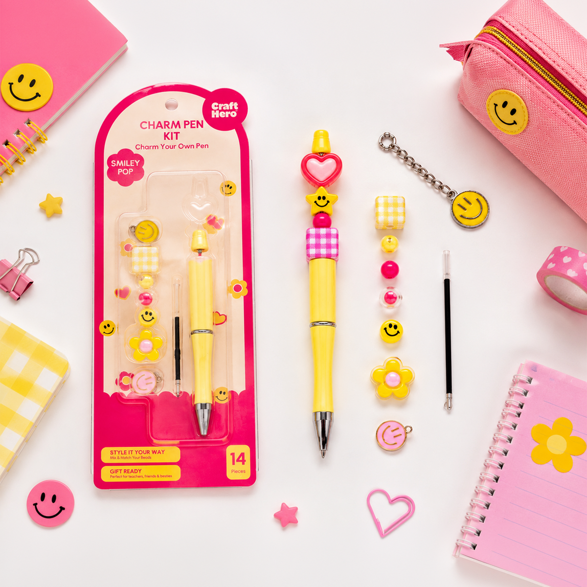 Bead Pen Kit - Smiley Pop