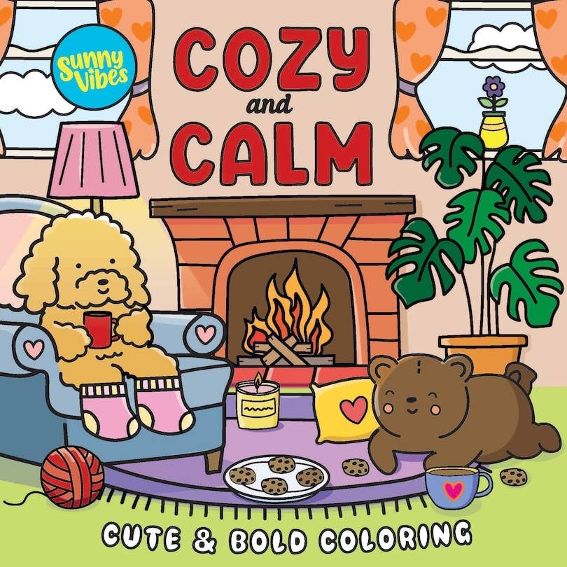 Cozy & Calm Bold and Easy Coloring Book