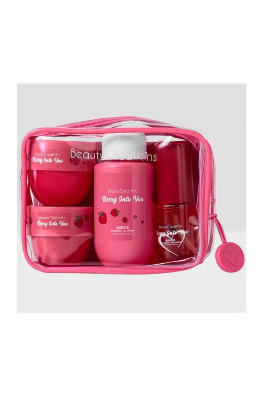 Beauty Creations Strawberry Travel Body Care Kit