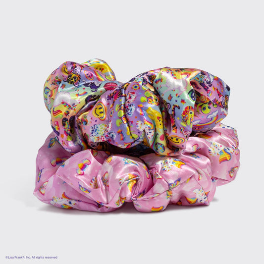 Lisa Frank x Kitsch Satin Pillow Scrunchies (Set of 2)