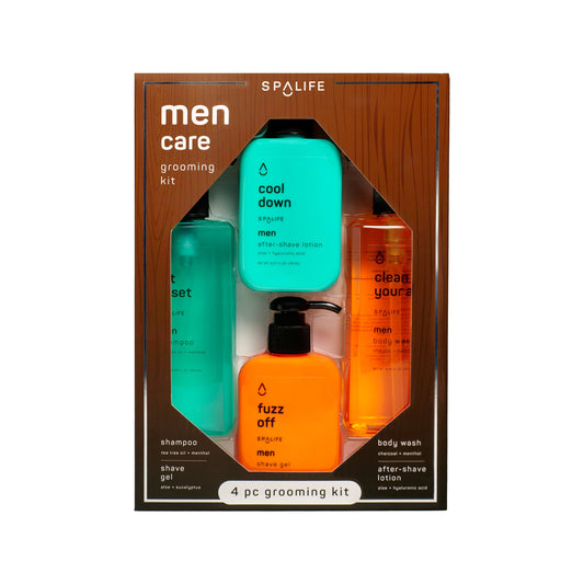 Men's Hair & Body Care Grooming Kit, 4 Pc