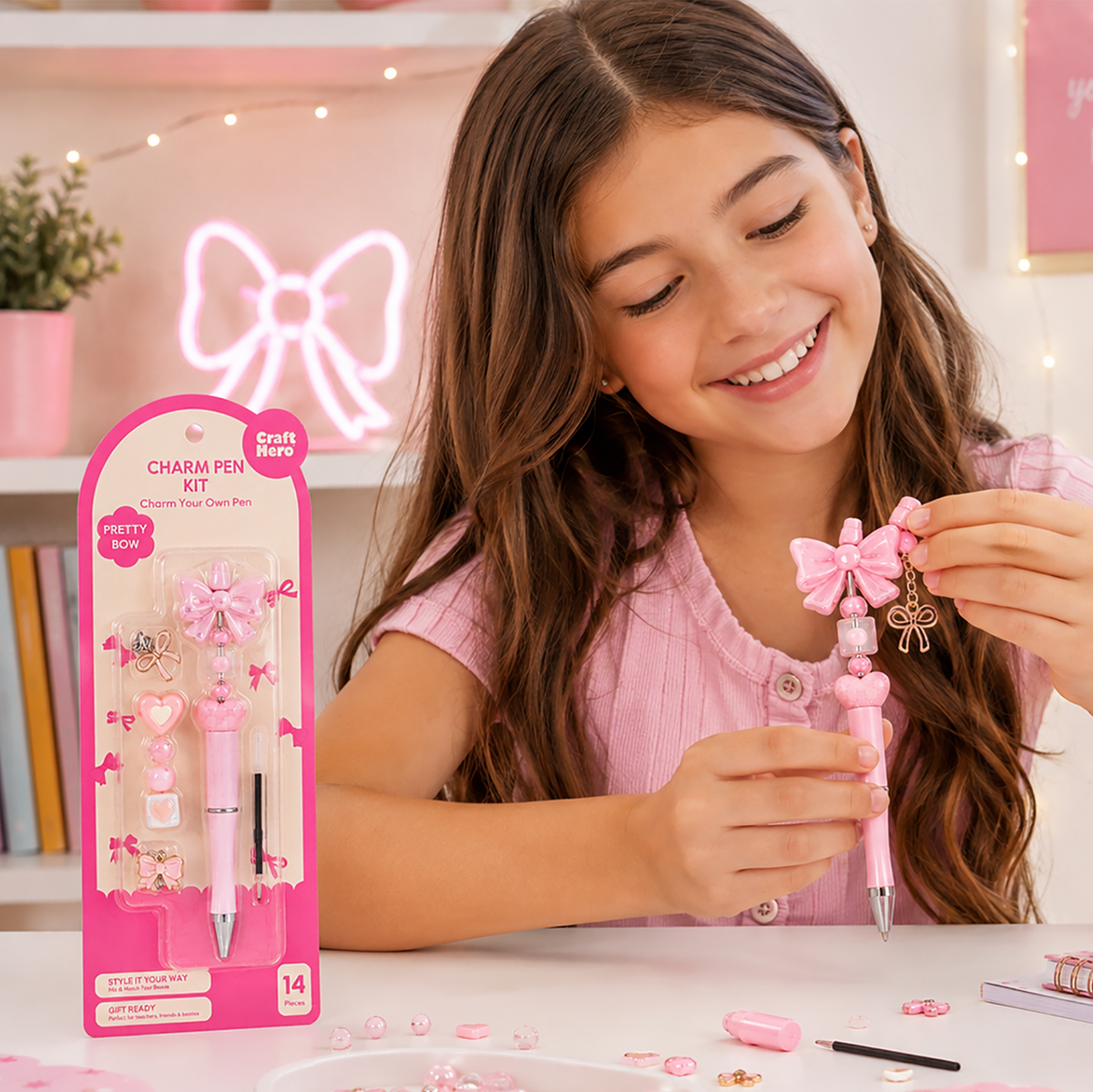 Bead Pen Kit - Pretty Bow
