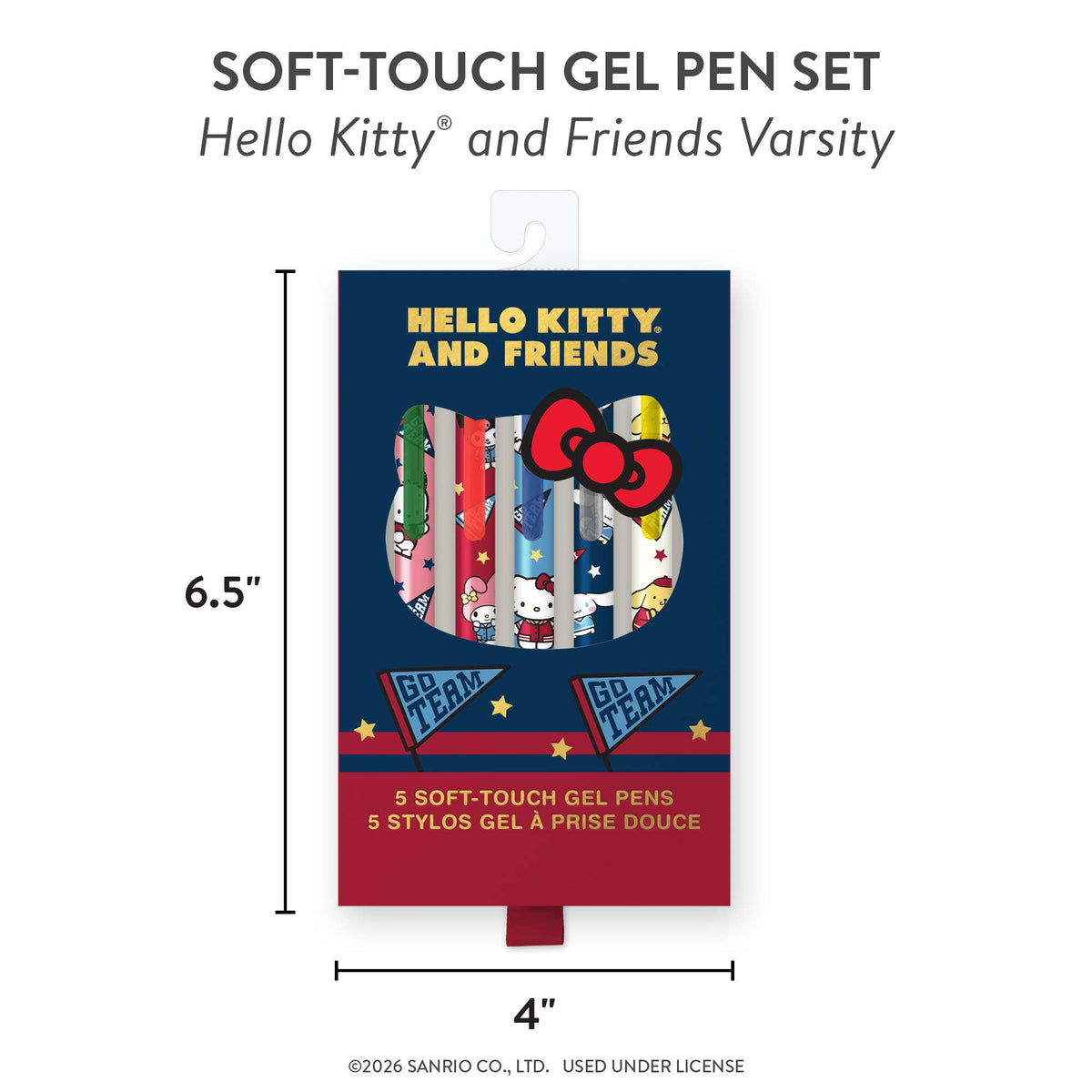 Hello Kitty and Friends Varsity Gel Pen Set