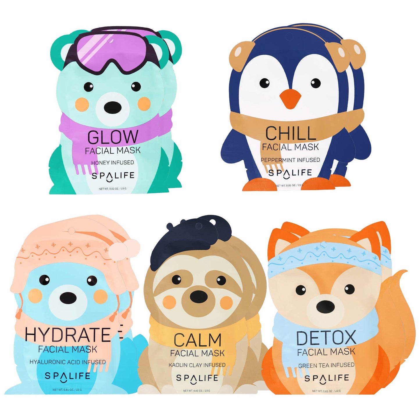 Snow Buddies Facial Mask Bundle - 10 pc