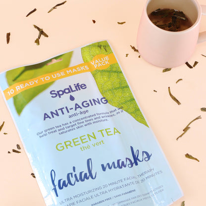 Anti-aging Green Tea Facial Masks (Value Pack)