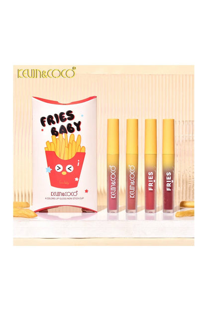 Kevin & Coco Fries Baby 4-Piece Mini Lip Gloss Set