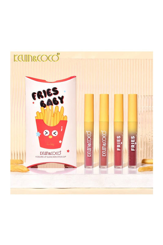 Kevin & Coco Fries Baby 4-Piece Mini Lip Gloss Set