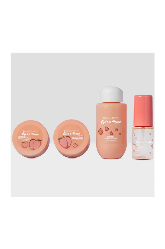 Beauty Creations Peach Travel Body Care Kit