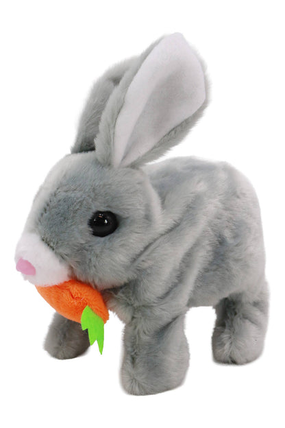 Fuzzy Walking Bunny Rabbit Sound Toy
