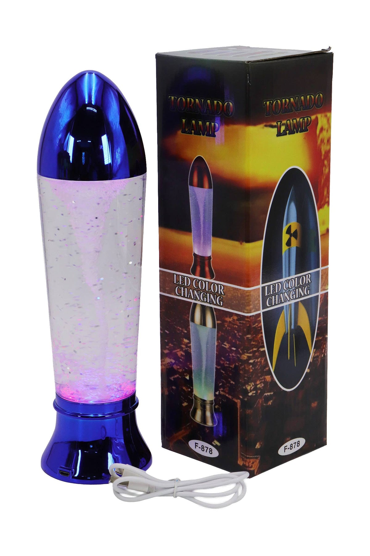 Rocket Tornado Swirl Led Light Lamp