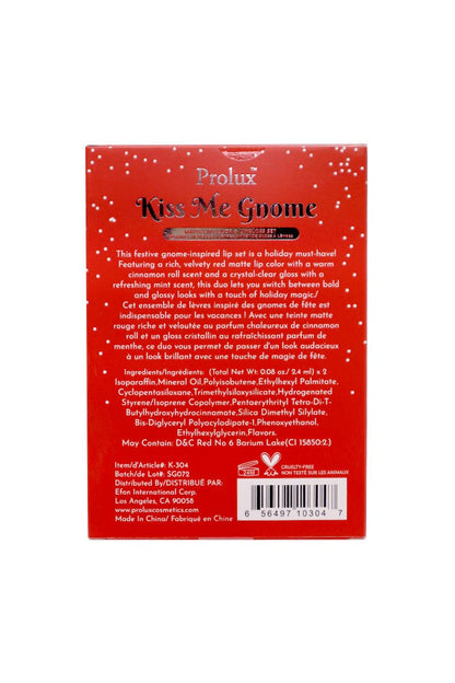 Kiss Me Gnome Matte Color & Lip Gloss Set