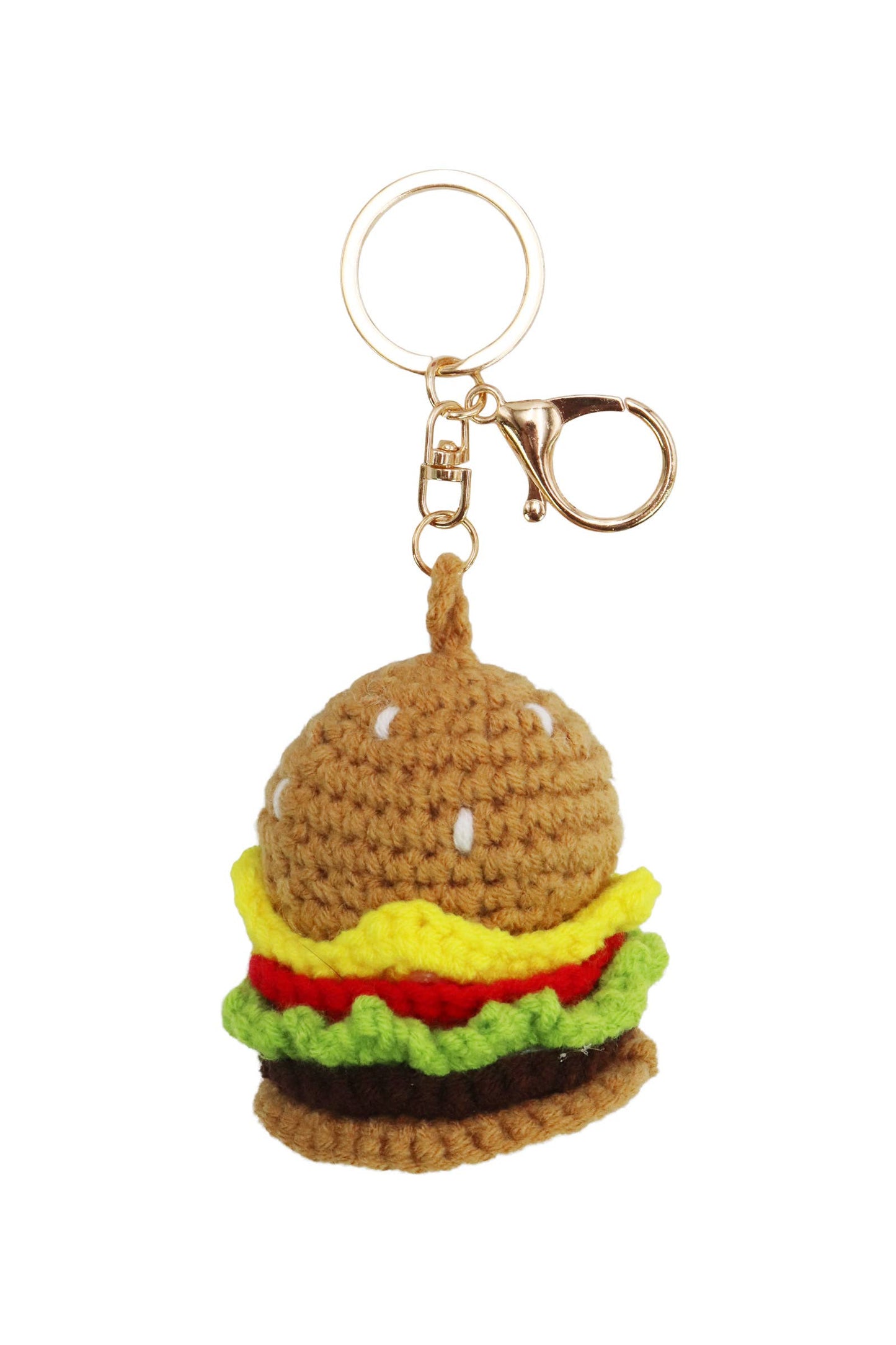 Emotional Support Food Crochet Key Chain