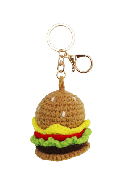 Emotional Support Food Crochet Key Chain