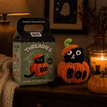 Halloween Crochet Kit for Beginners - Grumpy