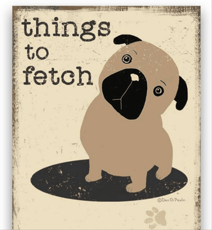 Things To Fetch List Pad