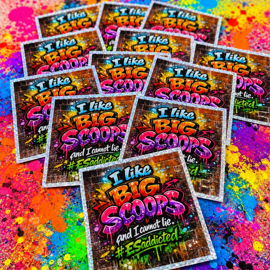 "I Like Big Scoops" Sticker