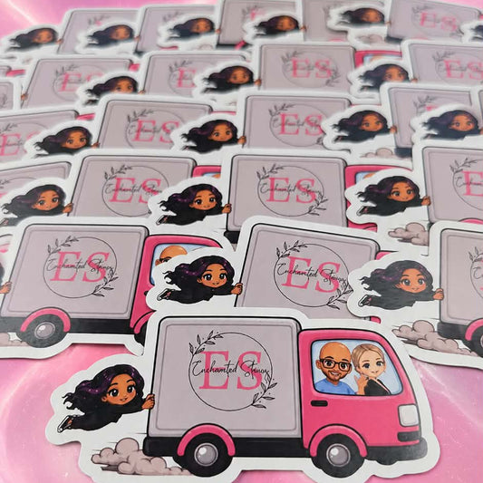 Enchanted String Crew Delivery Truck Magnet
