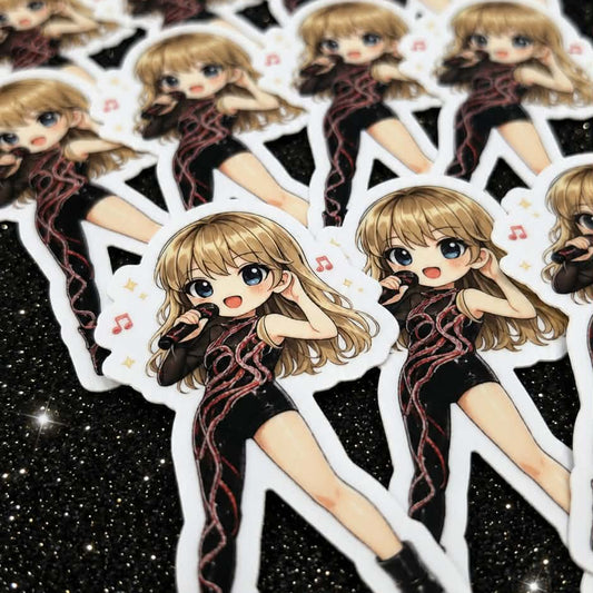 Pop Star Sticker, Snake Outfit