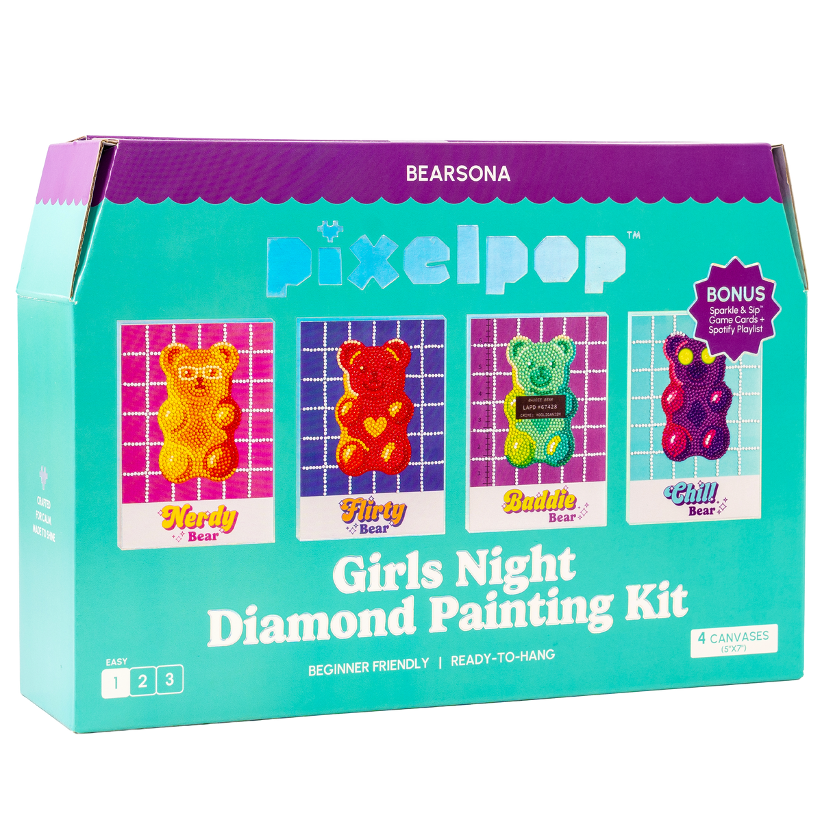 Diamond Art Girls' Night Kit - Bearsona